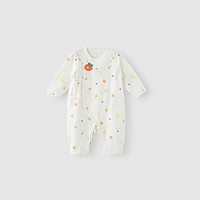 巴厘小猪（BALIPIG）婴儿衣服连体衣新生儿夏季长袖薄款空调服和 花花蔬果乐园 52cm