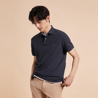 TOMMY HILFIGER Tommy 23春夏男装珠地网眼简约绣标合身版短袖POLO衫78J8445