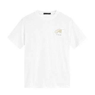 限尺码：PEACEBIRD 太平鸟 男装夏季圆领短袖常规套头圆领青年纯棉男式T恤