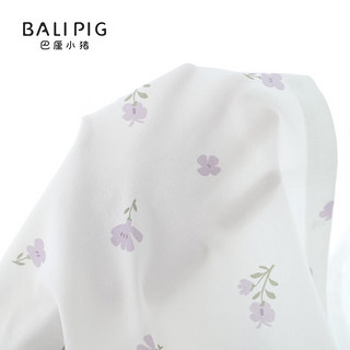 巴厘小猪（BALIPIG）女宝宝套装夏季薄款女童甜美可爱短袖两件套 嫩黄 100cm