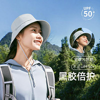 蕉下 Beneunder透盈防晒渔夫帽女士户外防紫外线黑胶全遮光透气轻薄速干轻量