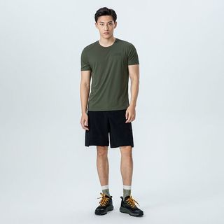 KAILAS凯乐石纯色圆领功能T恤速干T恤短袖春夏户外运动男款