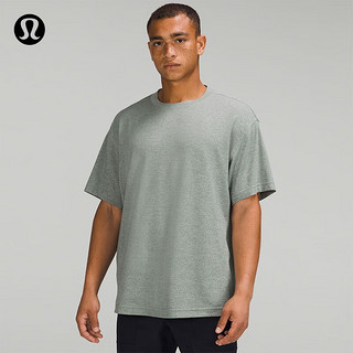 lululemon丨Relaxed Fit 男士训练宽松款短袖 T 恤速干 LM3DK9S 杂色烟熏云杉绿 L