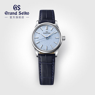 Grand Seiko 冠蓝狮 信州雪系列gs机械SD信州蓝雪花面男表彩色表盘手表男简约正装表 石英款SBGX353G