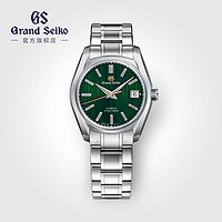 Grand Seiko 冠蓝狮 gs 2022岩手山中国特别款限量机械大三针钢带正装男表 绿黛SBGH305G