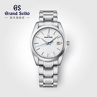 Grand Seiko 冠蓝狮 gs白雪花石英钛金属情侣表SBGX355G