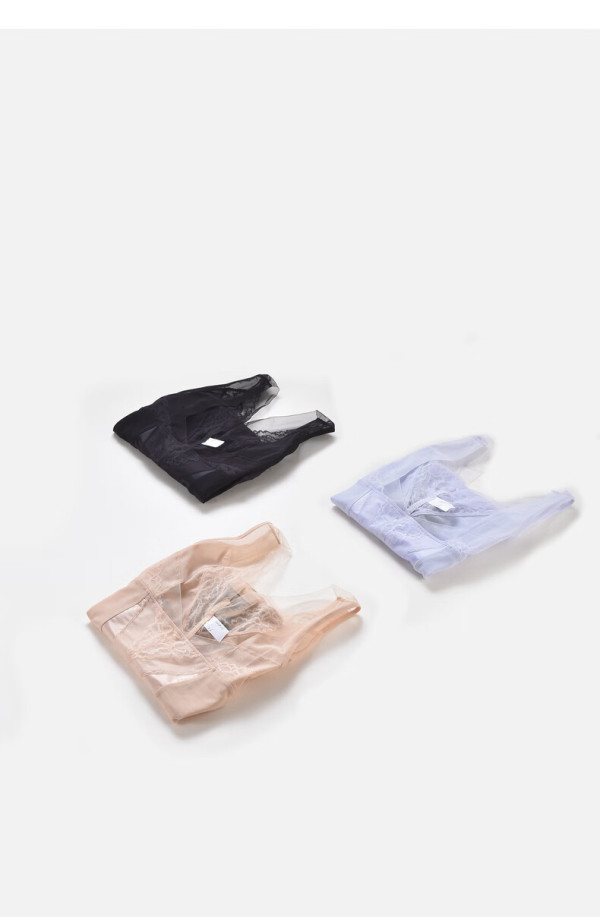 mybody束身衣蕾丝双层收腹提臀连体塑身衣多功能美体衣 柔和蓝 m