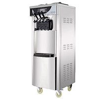 QKEJQ冰淇淋机商用全自动立式智能商用三色冰激凌雪糕机甜筒机摆摊   冰淇淋机