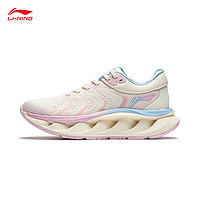 LI-NING 李宁 弧CRC 休闲运动女鞋 AZGU006-6 米白色/嫩樱粉 39.5