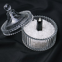 Runyangshi 天然消磁白水晶碎石原石标本宝石摆件手链消磁石净化水晶碗消磁碗