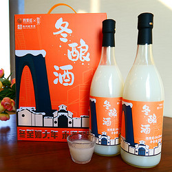 TONGLI HONG 同里紅 米露甜酒糯米酒0.5度750mL 2瓶 禮盒裝