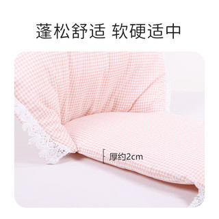 DO DO PET宠物推车垫子猫咪外出手推车内垫防脏垫狗狗小推车围挡边缘垫花边 蕾丝格子-粉色