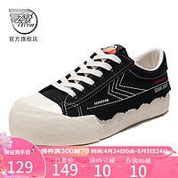 Feiyue. 飞跃 x芝麻街帆布鞋男春夏季新款低帮板鞋百搭情侣鞋子男722 722黑色 39