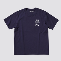 UNIQLO 优衣库 《怪兽8号》合作系列 男女款圆领短袖T恤 472113 藏青色 XL