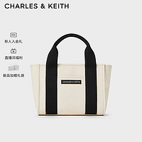 CHARLES&KEITH24夏简约中号帆布手提单肩托特包CK2-30782392 Multi综合色 M