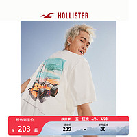 HOLLISTER【赛车系列】24春夏迈凯伦短袖T恤男女357649-1 米白色 XS (170/84A)