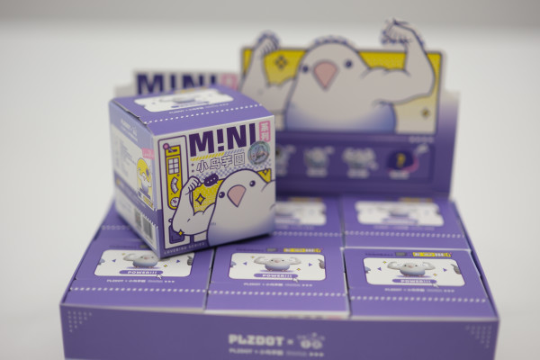 体型mini萌力爆棚,PLZDOT 小鸟芋圆MINI系列盲盒开箱