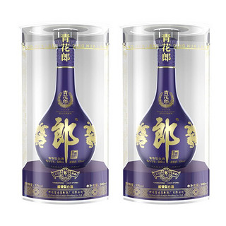 LANGJIU 郎酒 青花郎第五代 53度酱香型高度白酒 过年春节 53度 500mL 2瓶