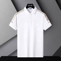 纪卡迪(JIKADI)夏季男装短袖Polo衫青年薄款宽松型商务休闲商务绅士体恤上衣 白色 M【85-100斤】