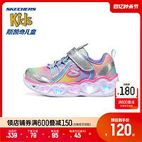 SKECHERS 斯凯奇 outlets商场同款宝宝软底学步鞋女童舒适春秋时尚闪灯童鞋