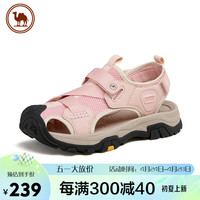 骆驼 CAMEL 女士凉鞋户外透气休闲鞋女款防撞沙滩鞋  P24M307617 粉色 35