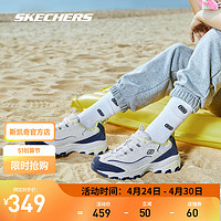 SKECHERS 斯凯奇 奶茶熊复古潮流老爹鞋女春季透气休闲运动鞋 13167-WNVL 海盐柠檬 37.5