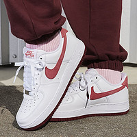 NIKE 耐克 Air Force 1 '07情人节女子空军一号运动鞋FQ7626-100 白色 35.5