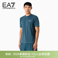 阿玛尼EMPORIO ARMANI24春夏EA7男装徽标印花训练T恤