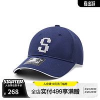 STARTER【明星同款】  棒球帽潮流字母经典S帽子时尚百搭鸭舌帽 蓝色 像素风 均码