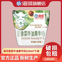 海河乳业 海河牛奶香菜牛油果220ml*5袋