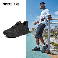 SKECHERS 斯凯奇 男鞋春夏运动鞋时尚舒适休闲透气轻便缓震跑步鞋54450 黑色/炭灰色/BKCC 39.5