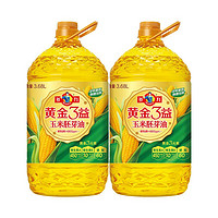 百亿补贴：MIGHTY 多力 黄金三益玉米胚芽油3.68L*2桶物理压榨食用油植物油