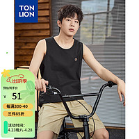 唐狮 TONLION2024男休闲背心TB 黑色 S