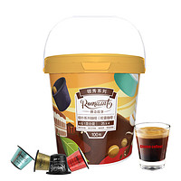 ROMAUNT 意式浓缩胶囊咖啡 4种口味 共100粒 桶装