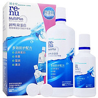 BAUSCH+LOMB 博士伦 500+120ml】博士伦 润明除蛋白彩片白片隐形眼镜护理液 500ml+120ml