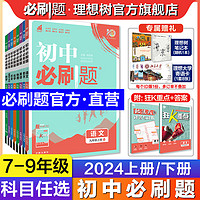 理想树2024初中必刷题七.八.九年级下册上册数学语文英语物理化学历史政治地理生物七八年级教材同步练习人教版中考复习初中必刷题