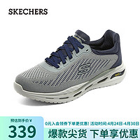 SKECHERS 斯凯奇 时尚休闲运动鞋210434 灰色/海军蓝色/GYNV 42