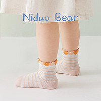 niduo bear 尼多熊 2022儿童袜子夏季薄款婴儿袜春夏纯棉女童袜子可爱宝宝袜子