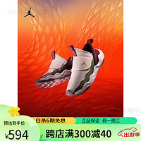 耐克（NIKE）跑步鞋Jordan小鲨鱼23/7CNY幼童运动童鞋春季 100帆白/金属黄谷/暗队红/土星金 35码 (脚长约22CM)