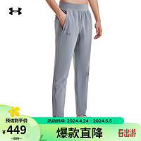 安德玛 UNDERARMOUR）春夏Out the Storm男子跑步运动长裤1376799 灰色035 L