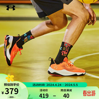 安德玛 UNDERARMOUR）库里Curry HOVR Splash 3男女情侣篮球鞋3026891 橙色800 43