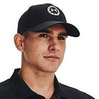 安德玛 UNDERARMOUR）Tour男子可调节高尔夫运动帽子1361544 黑色005 均码