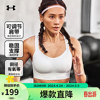 安德玛 UNDERARMOUR）Uplift女子辣妹bra训练运动内衣-高强度1376866 灰色014 34C