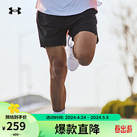 安德玛 UNDERARMOUR）春夏Speedpocket男子7英寸跑步运动短裤1377484 黑色001 L