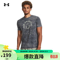 安德玛 UNDERARMOUR）春夏Everywhere男子跑步运动短袖T恤1379295 黑色001 XL