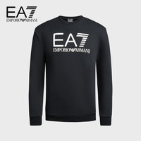 阿玛尼EMPORIO ARMANIEA7男装圆领徽标印花卫衣