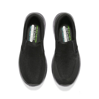 SKECHERS 斯凯奇 男鞋休闲健步鞋一脚蹬低帮缓震轻质运动休闲鞋 232516-BBK 41