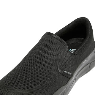 SKECHERS 斯凯奇 男鞋休闲健步鞋一脚蹬低帮缓震轻质运动休闲鞋 232516-BBK 41