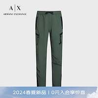 阿玛尼ARMANI EXCHANGE24春夏AX男装多口袋工装直筒休闲裤