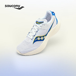 Saucony索康尼菁华14跑鞋女夏季全能轻量训练减震跑步运动鞋子Kinvara 14 白兰136【邻聚力】 39